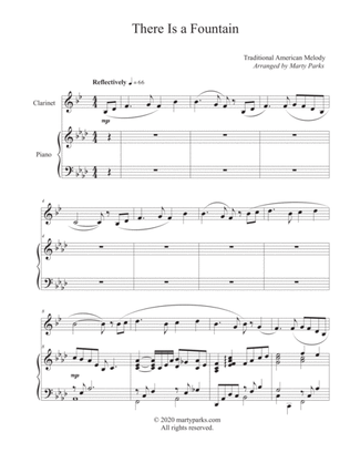 Book cover for There Is a Fountain (Clarinet-Piano)
