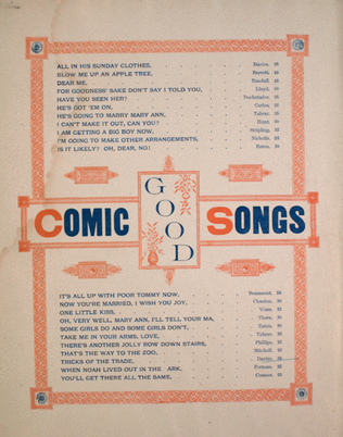 Good Comic Songs. Tricks of the Trade