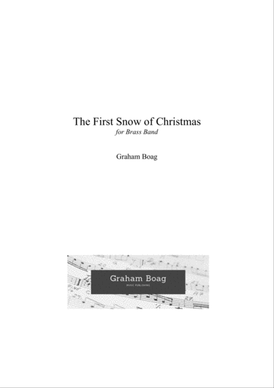 Book cover for The First Snow of Christmas for Brass Band
