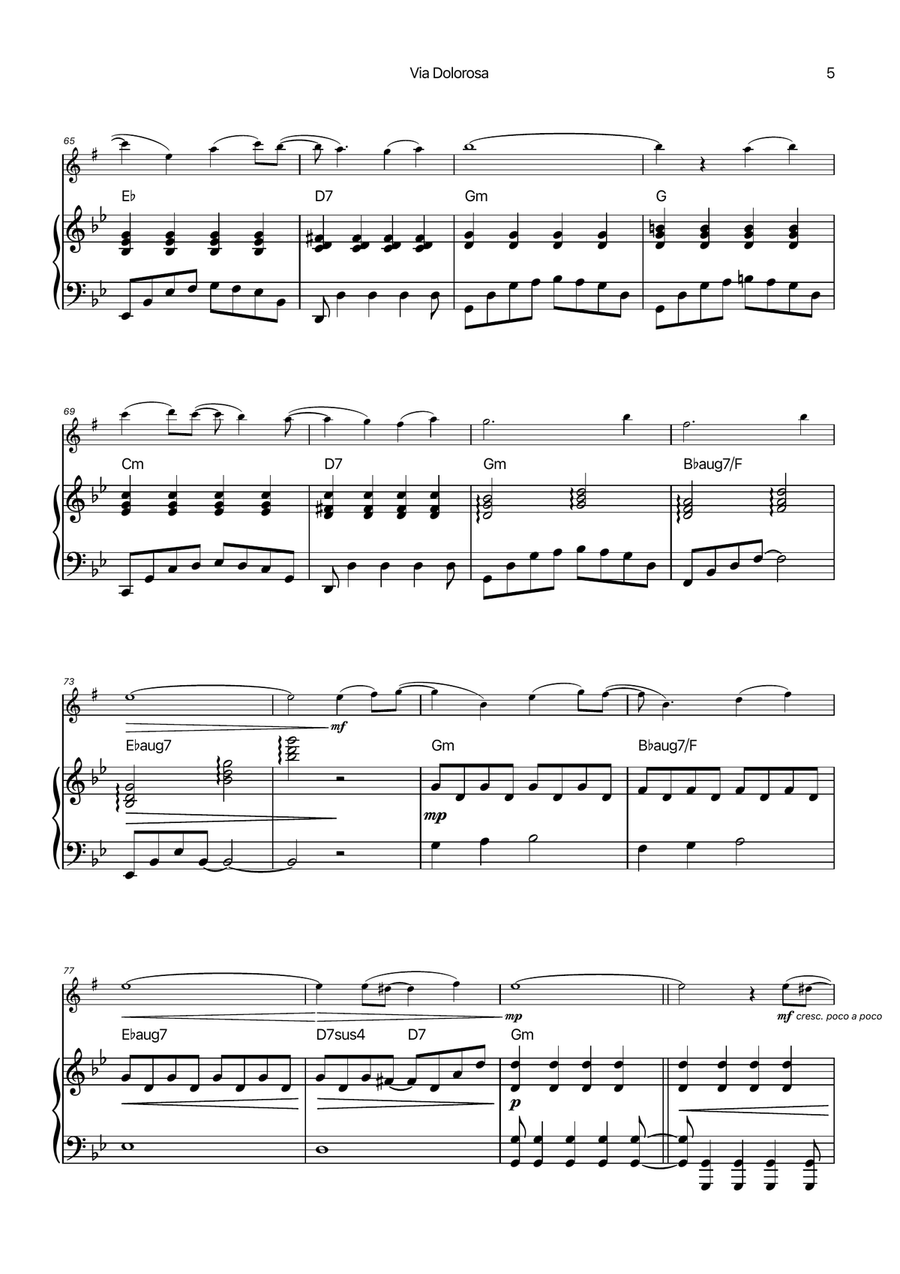 Via Dolorosa Chamber Music scores gallery preview page 5