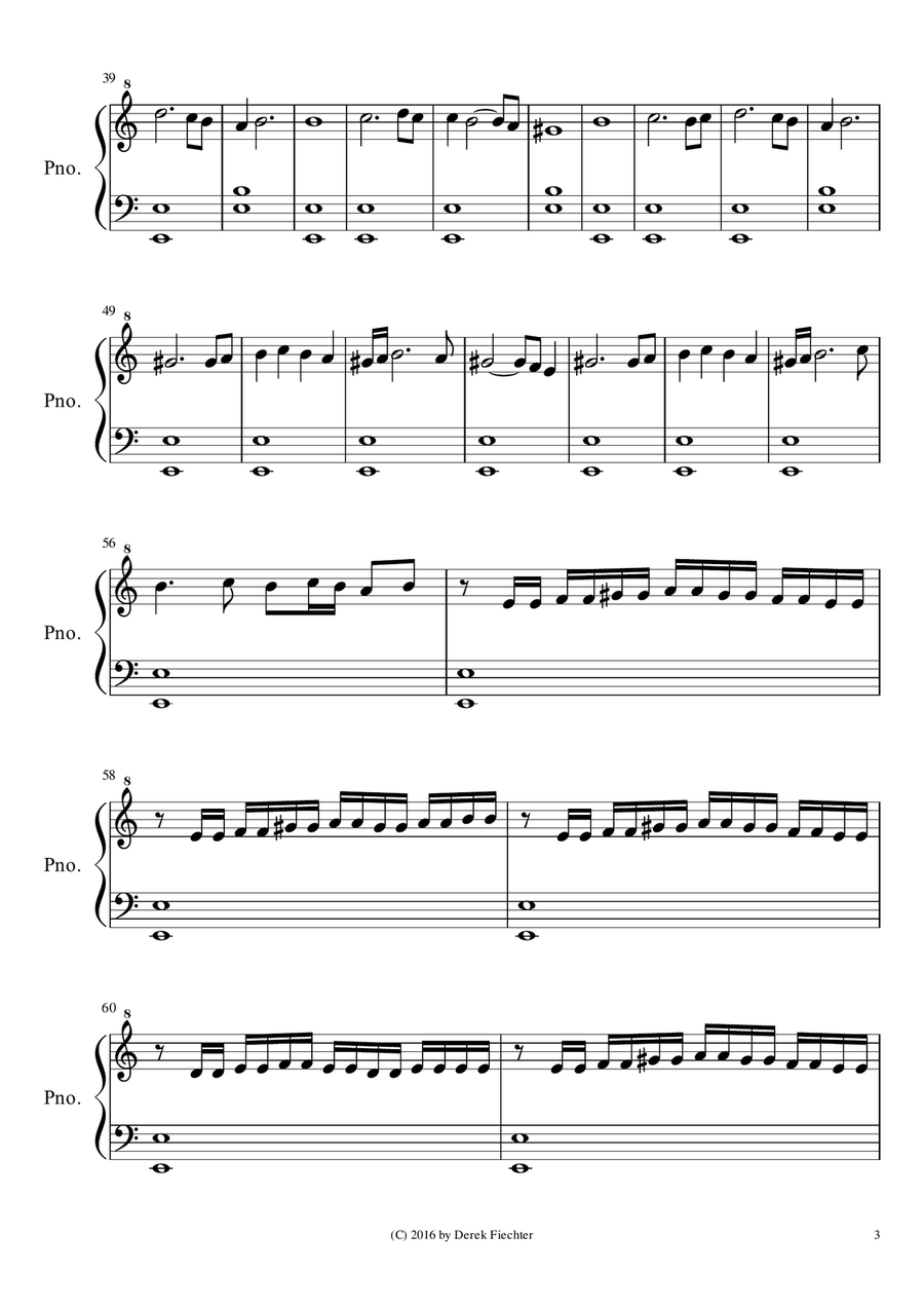 Pharaoh Ramses II Pharaoh Ramses II Piano Solo scores gallery preview page 3