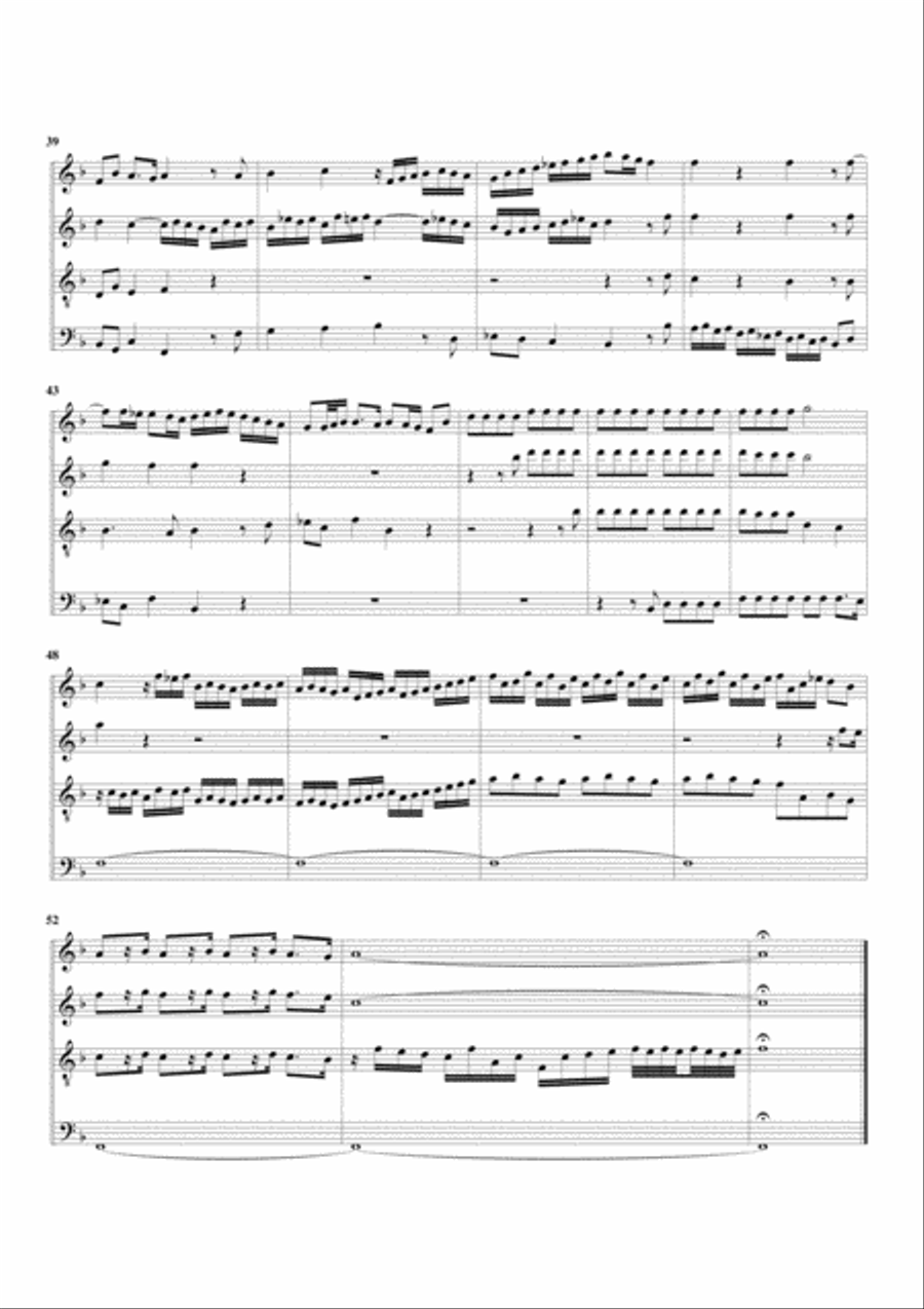 Fugue BuxWV 157/II (arrangement for 4 recorders) Recorder scores gallery preview page 3