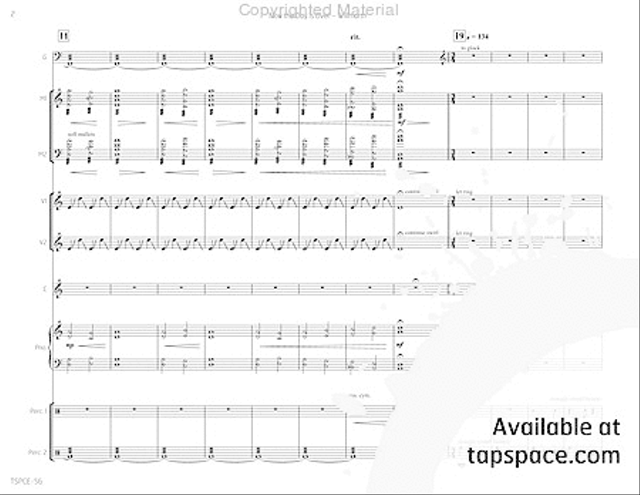 Now the Day Is Over Now the Day Is Over Percussion Ensemble scores gallery preview page 7