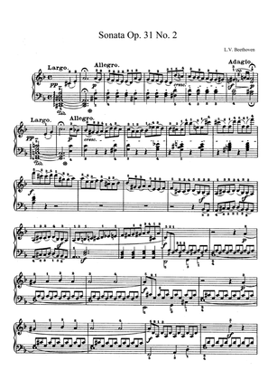 Beethoven Sonata No. 17 Op. 31 No. 2 in D Minor