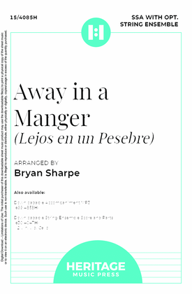 Book cover for Away in a Manger SSA
