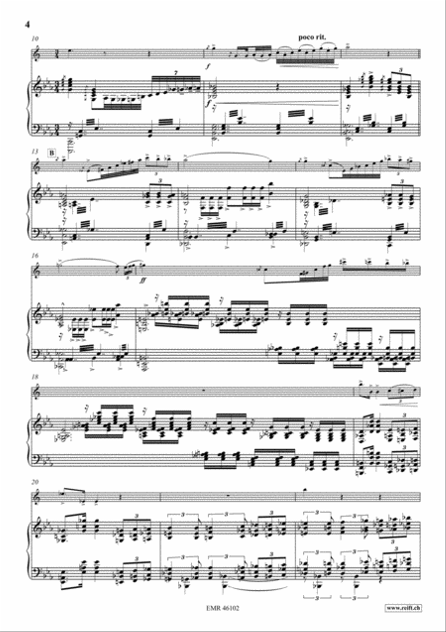 Poeme No. 1 Alto Saxophone scores gallery preview page 5