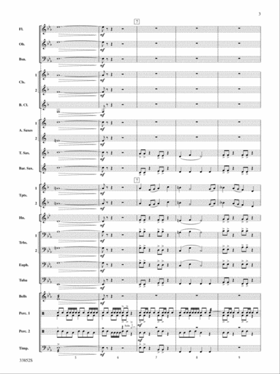 Monticello Mosaic: Score Concert Band scores gallery preview page 3