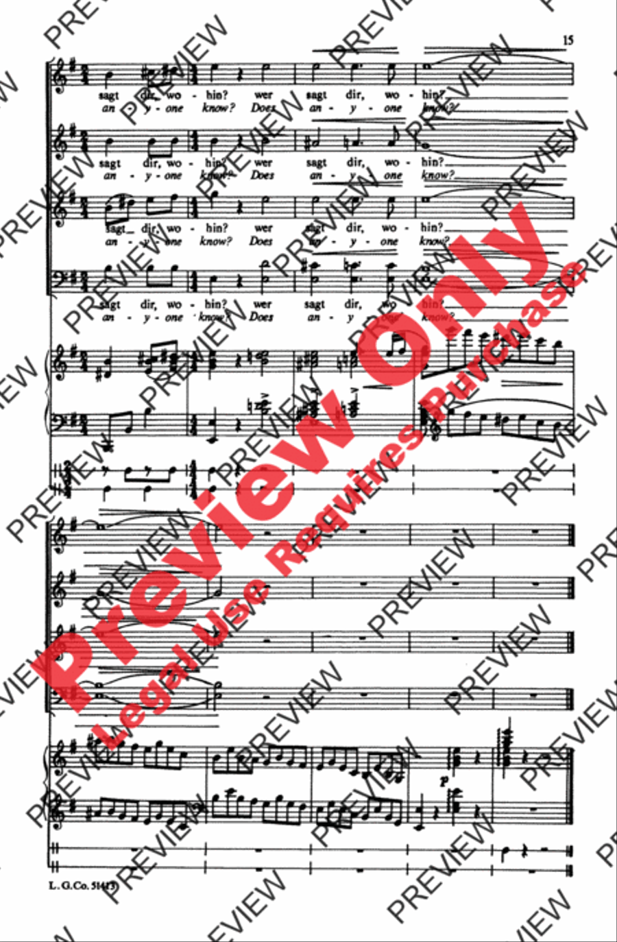 Zigeunerleben Choir scores gallery preview page 15