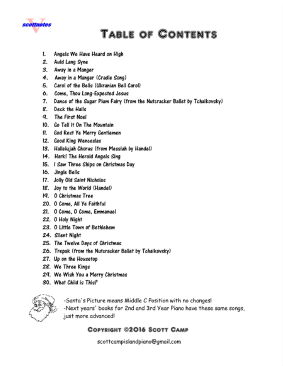 30 Christmas Piano Favorites For First Year Piano Piano Method scores gallery preview page 2