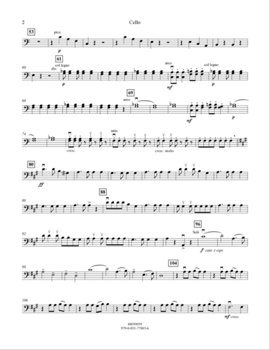 Cakewalk - Cello Cakewalk - Cello Orchestra scores gallery preview page 2