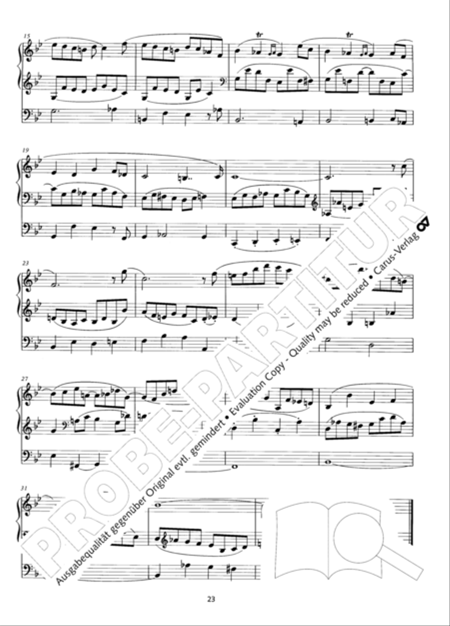 Zwolf Trios fur die Orgel Organ Solo scores gallery preview page 24
