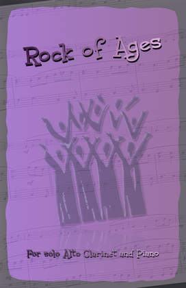 Book cover for Rock of Ages, Gospel Hymn for Alto Clarinet and Piano