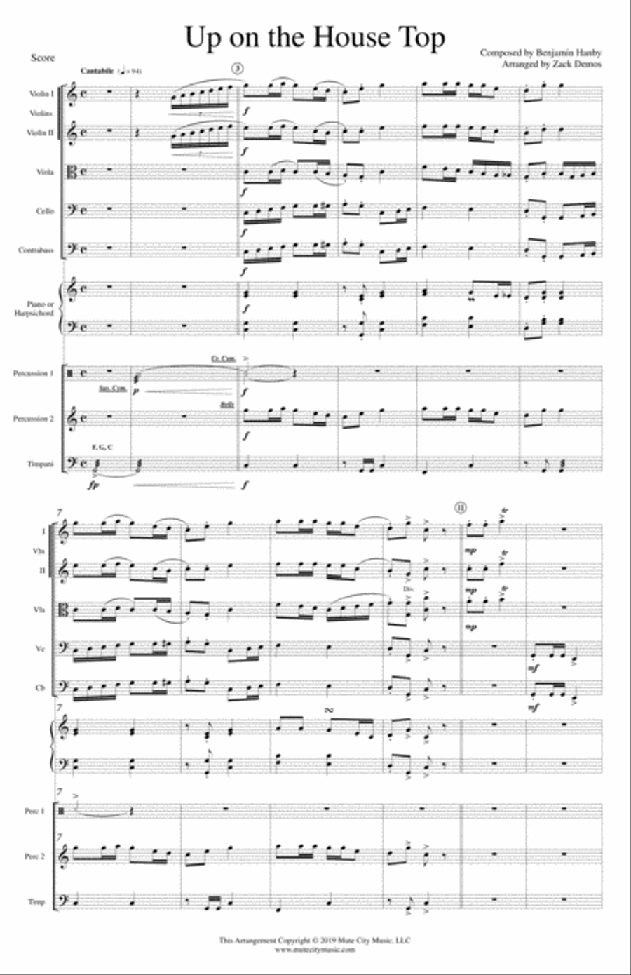 Up on the House Top Up on the House Top Full Orchestra scores gallery preview page 2