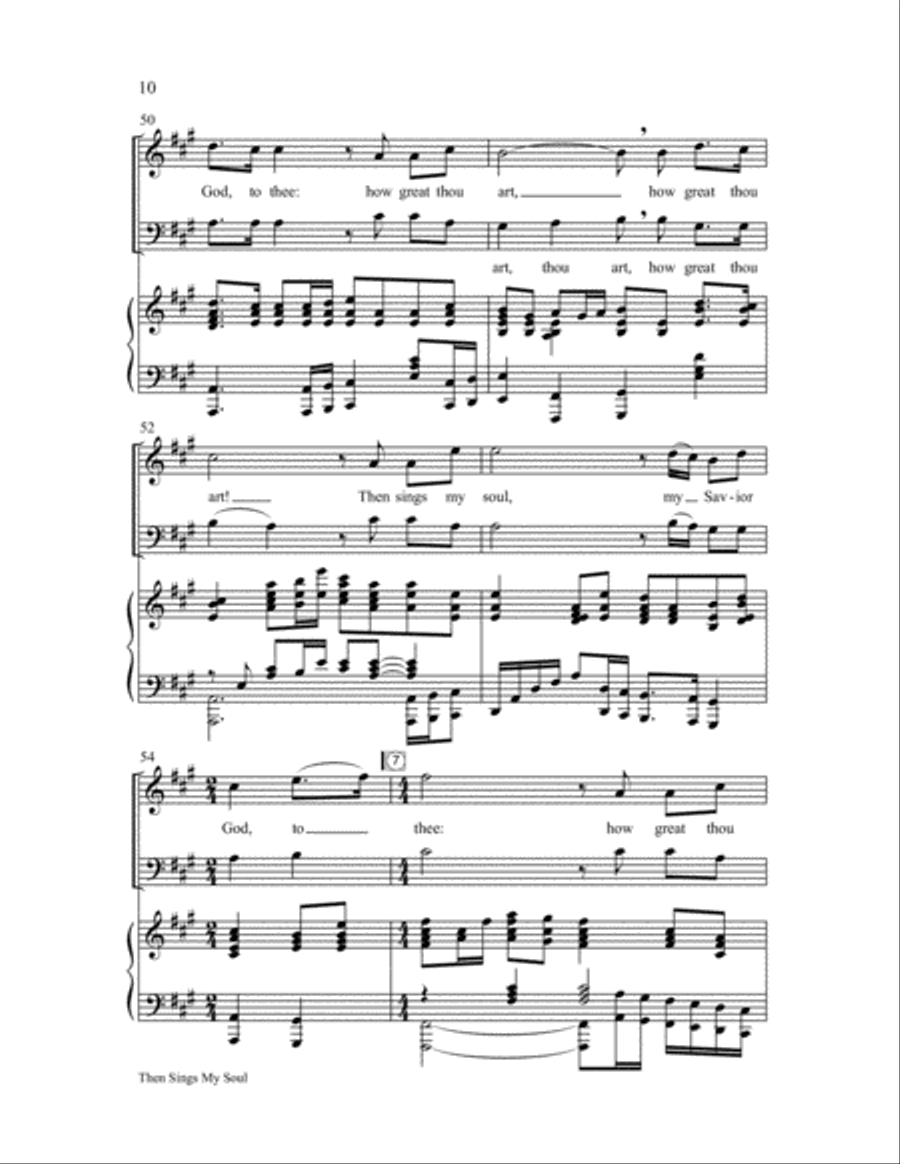 Then Sings My Soul (How Great Thou Art) 2-Part scores gallery preview page 11