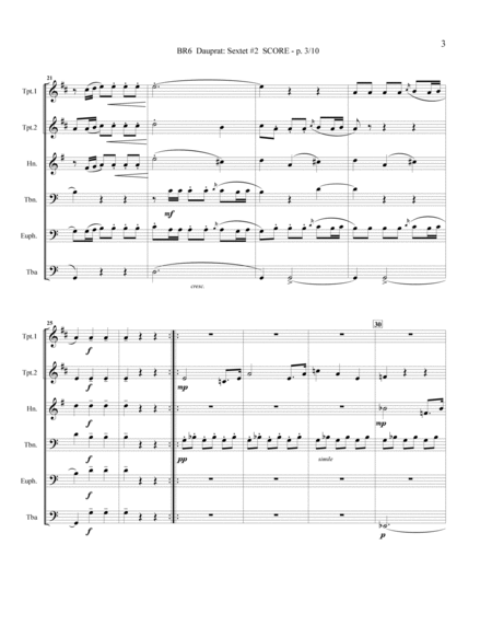 Sextet No. 2: Minuet in C