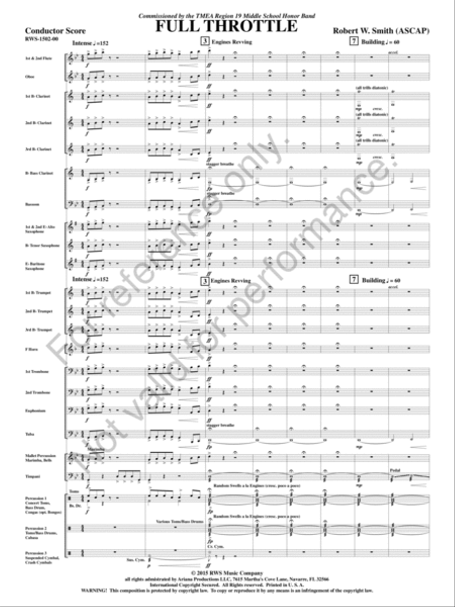 Full Throttle Concert Band scores gallery preview page 2