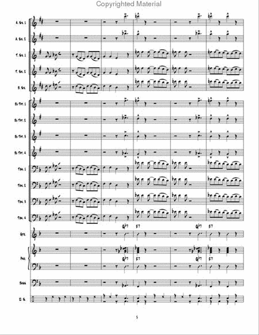Big Red Rooster Big Red Rooster Jazz Ensemble scores gallery preview page 5