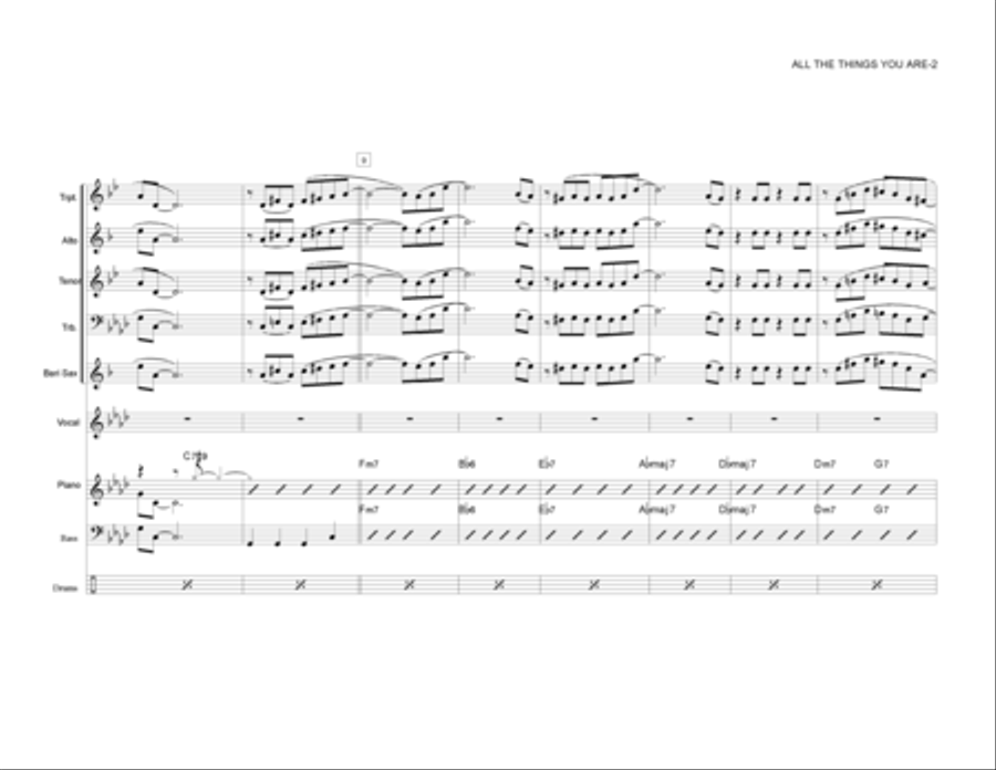 All The Things You Are Jazz Ensemble scores gallery preview page 3
