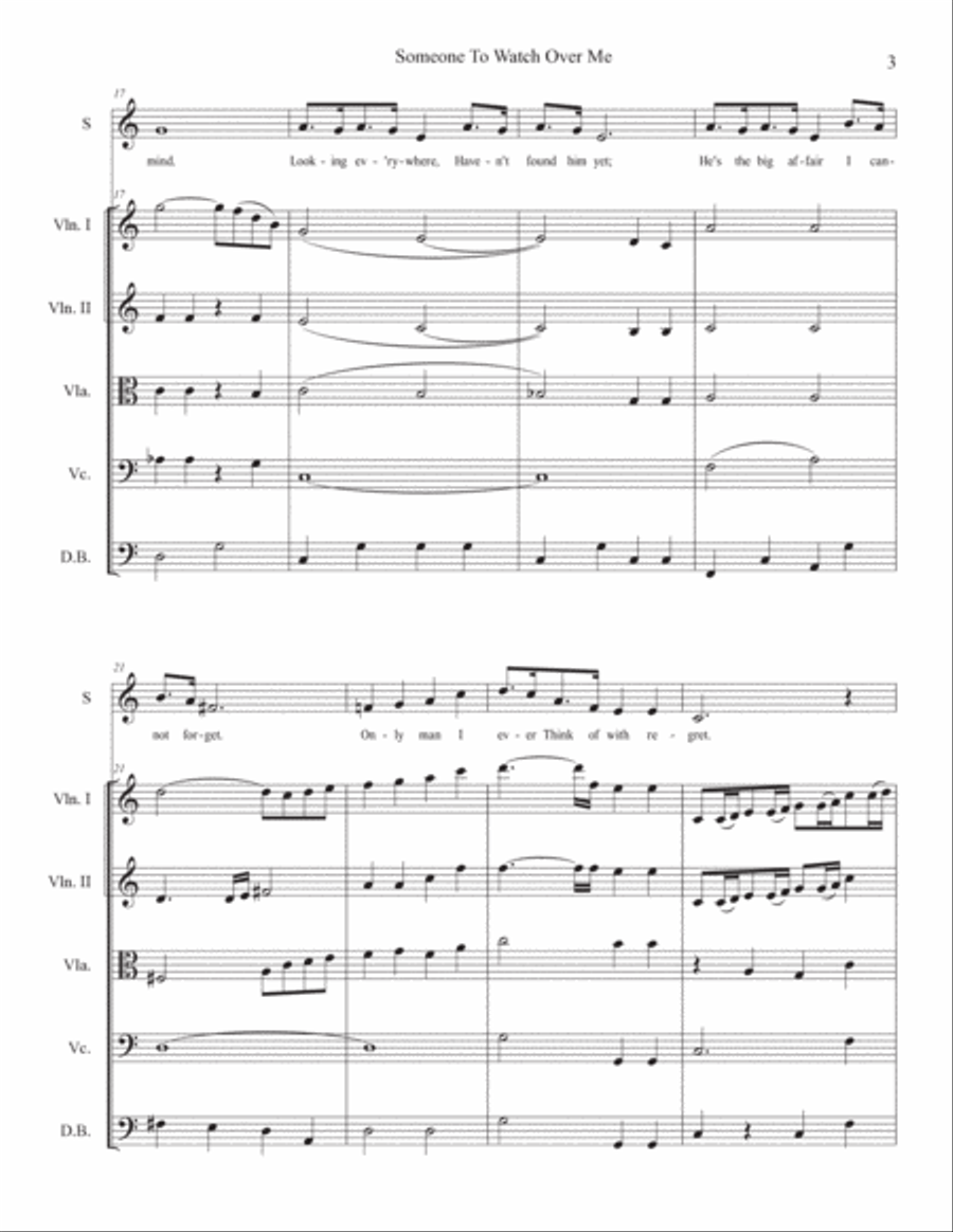 Someone To Watch Over Me Someone To Watch Over Me Double Bass scores gallery preview page 4