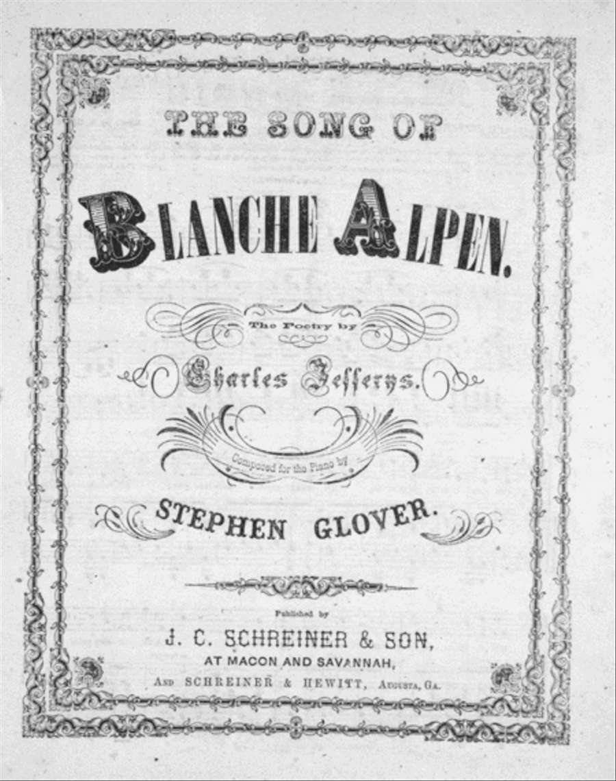 The Song of Blanche Alpen Voice scores gallery preview page 1
