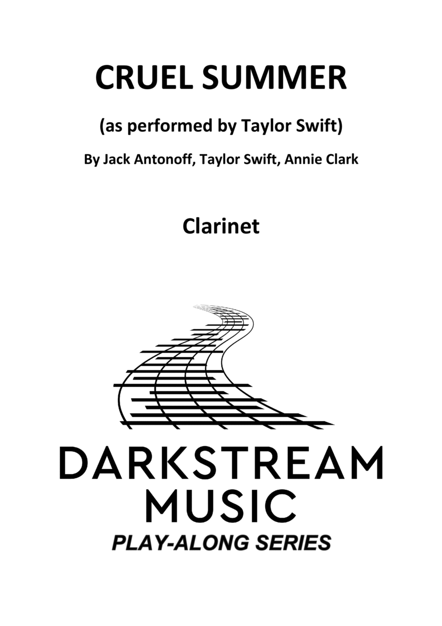 Cruel Summer Clarinet Solo scores gallery preview page 1