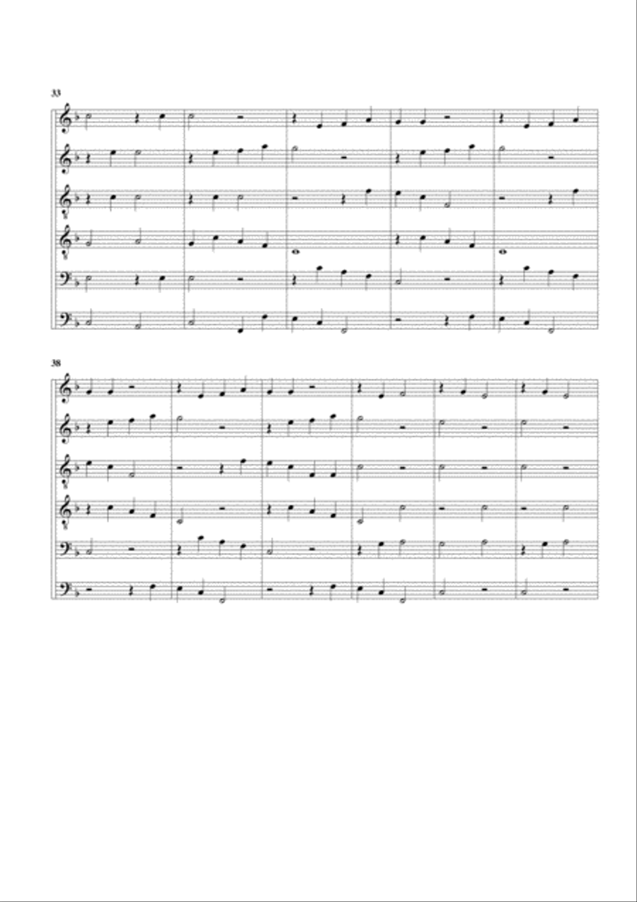 Das Glaeut zu Speyer (arrangement for 6 recorders) Recorder scores gallery preview page 4