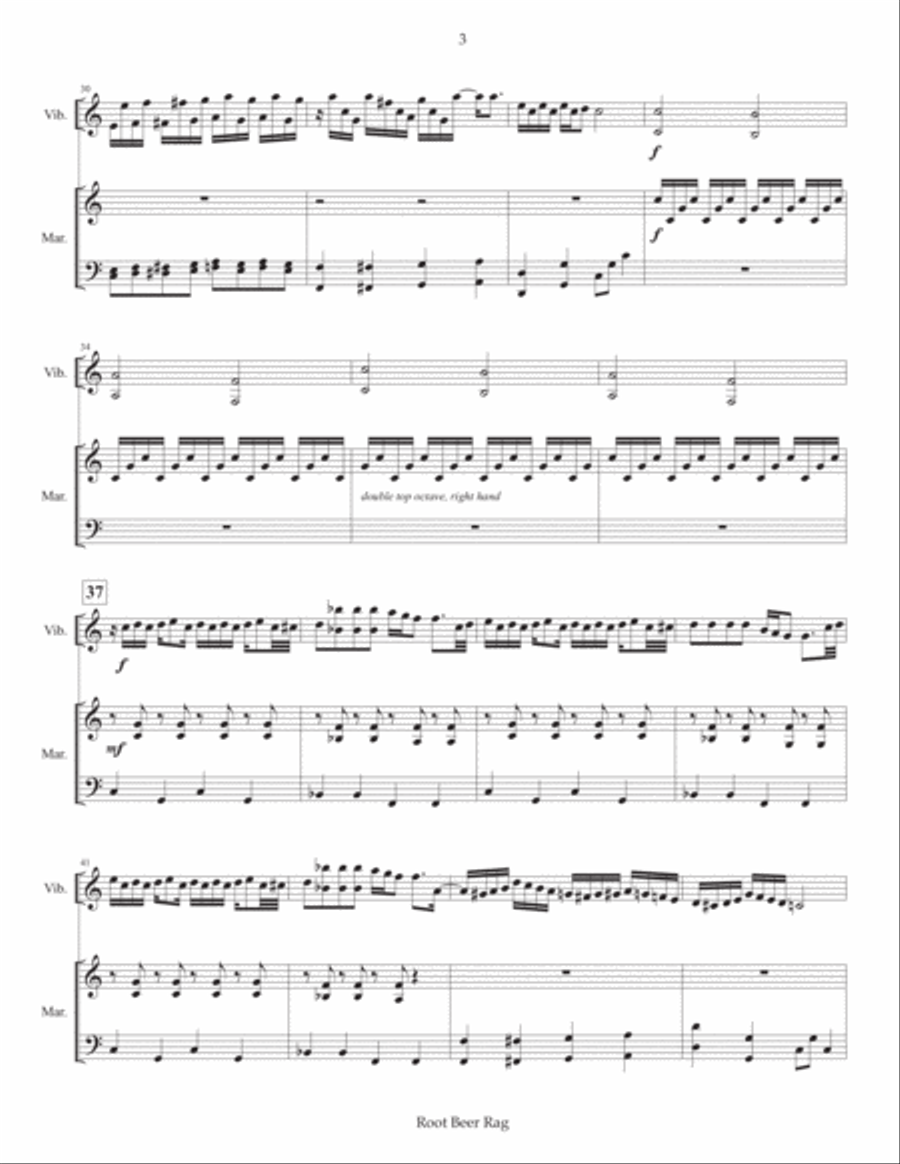 Root Beer Rag Marimba scores gallery preview page 4