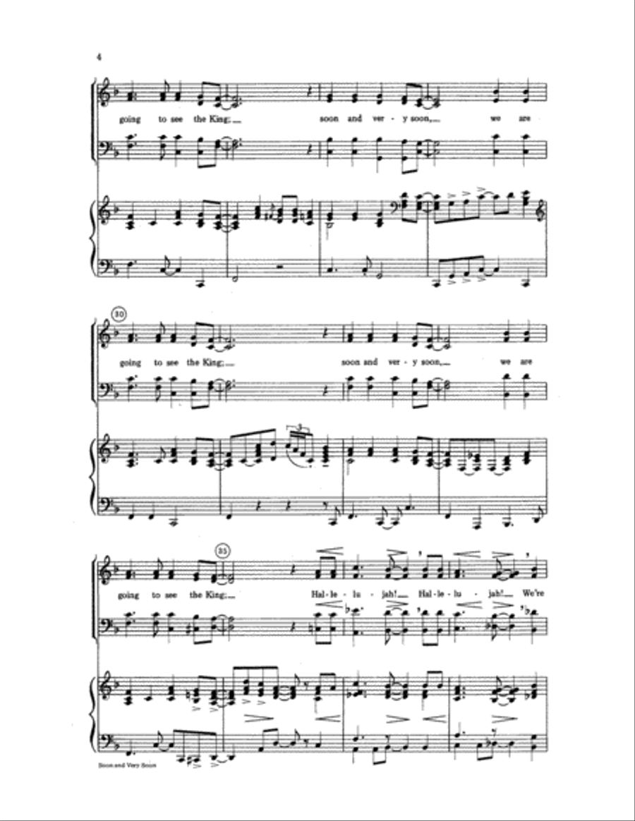 Soon and Very Soon Choir scores gallery preview page 4