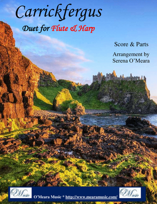 Book cover for Carrickfergus Duet for Flute & Harp
