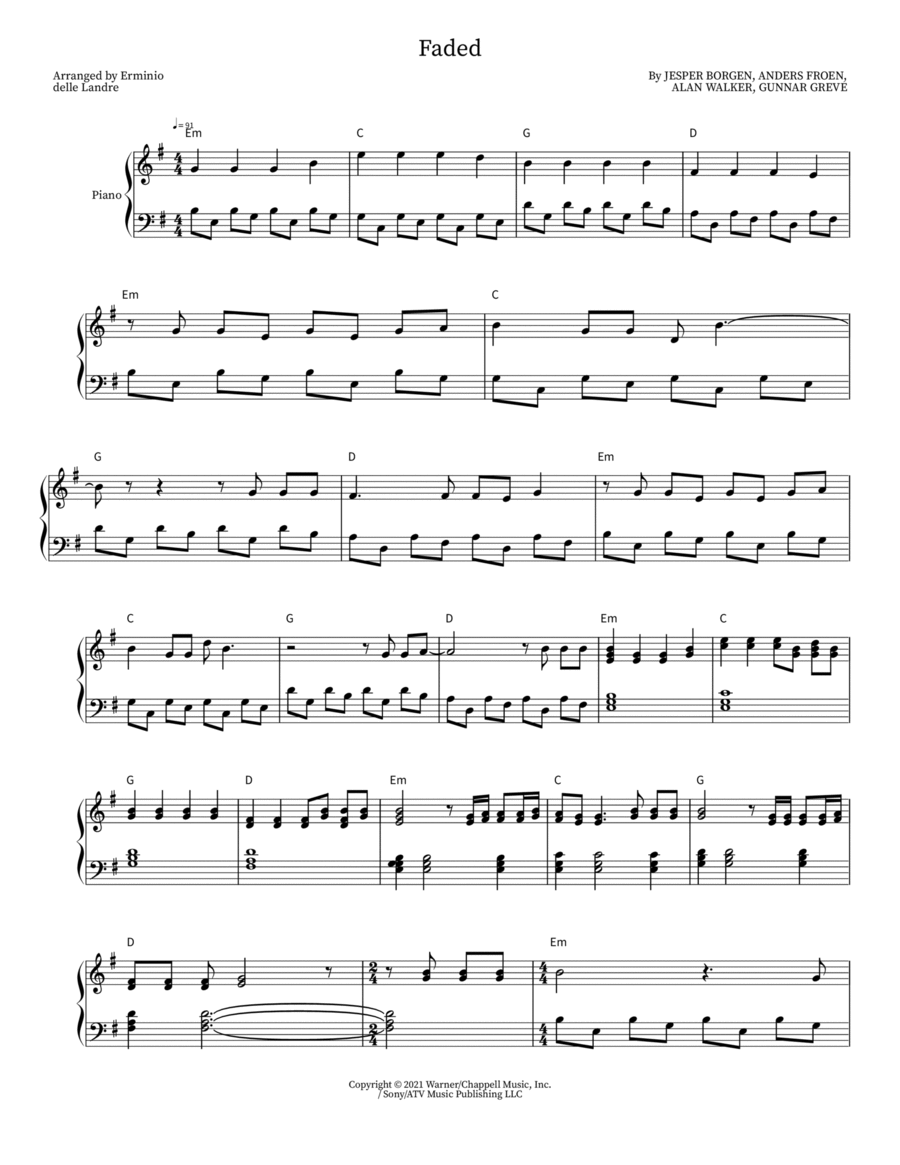 Faded Faded Part scores gallery preview page 1