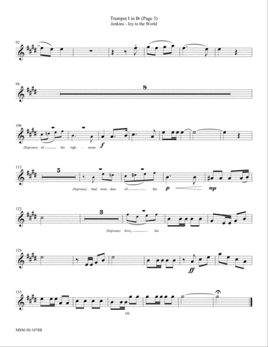 Joy to the World Choir scores gallery preview page 3