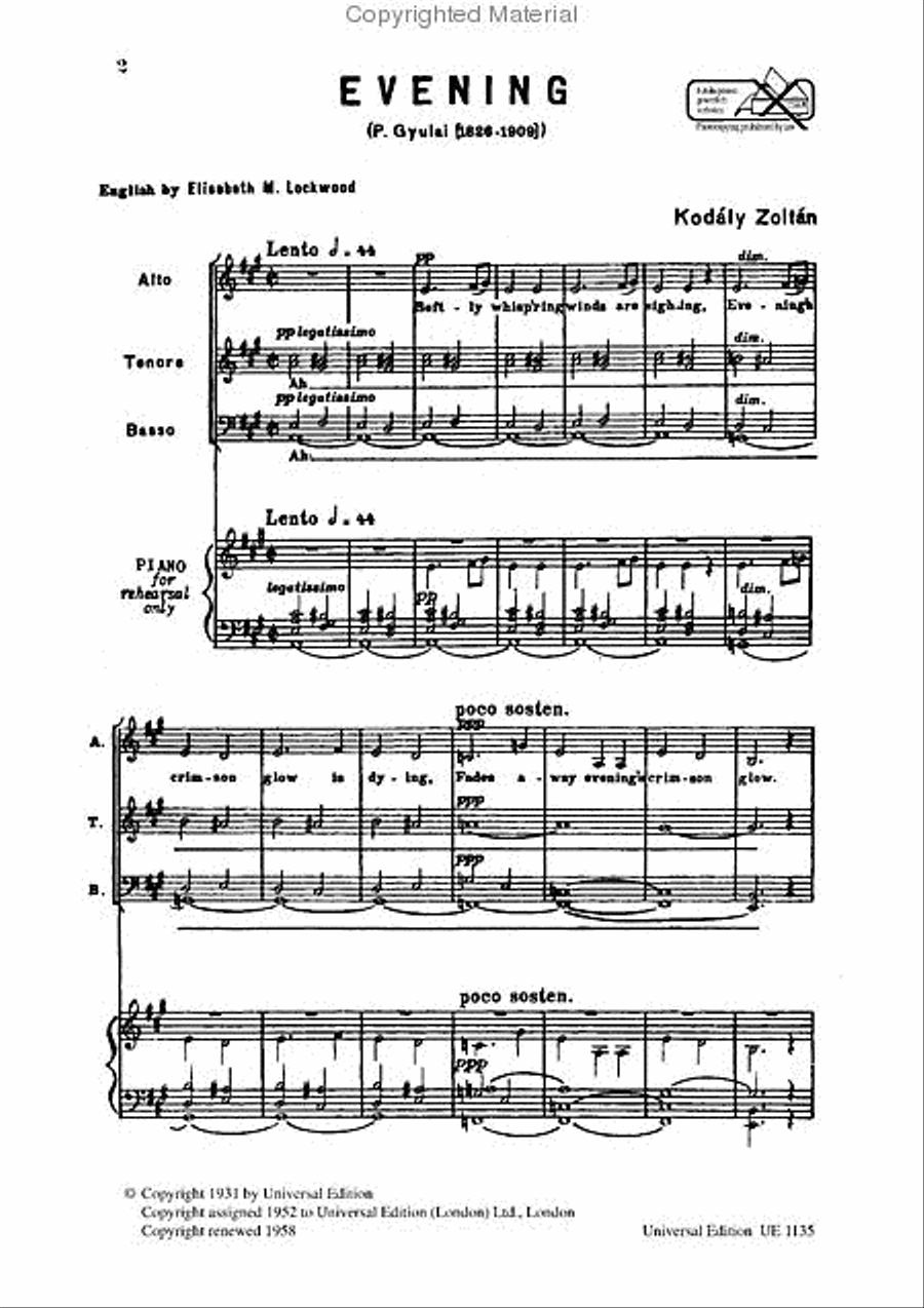Abend 4-Part scores gallery preview page 2