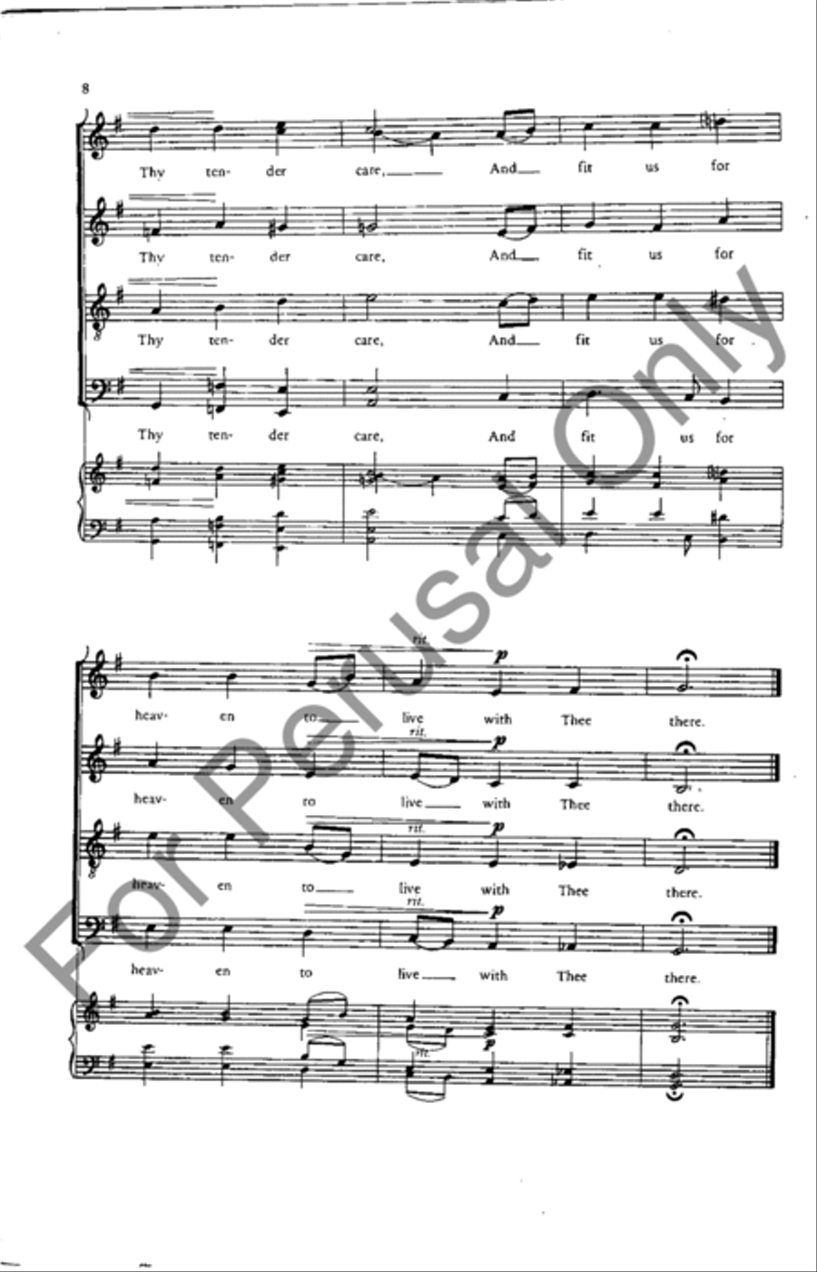 Away In A Manger 4-Part scores gallery preview page 8