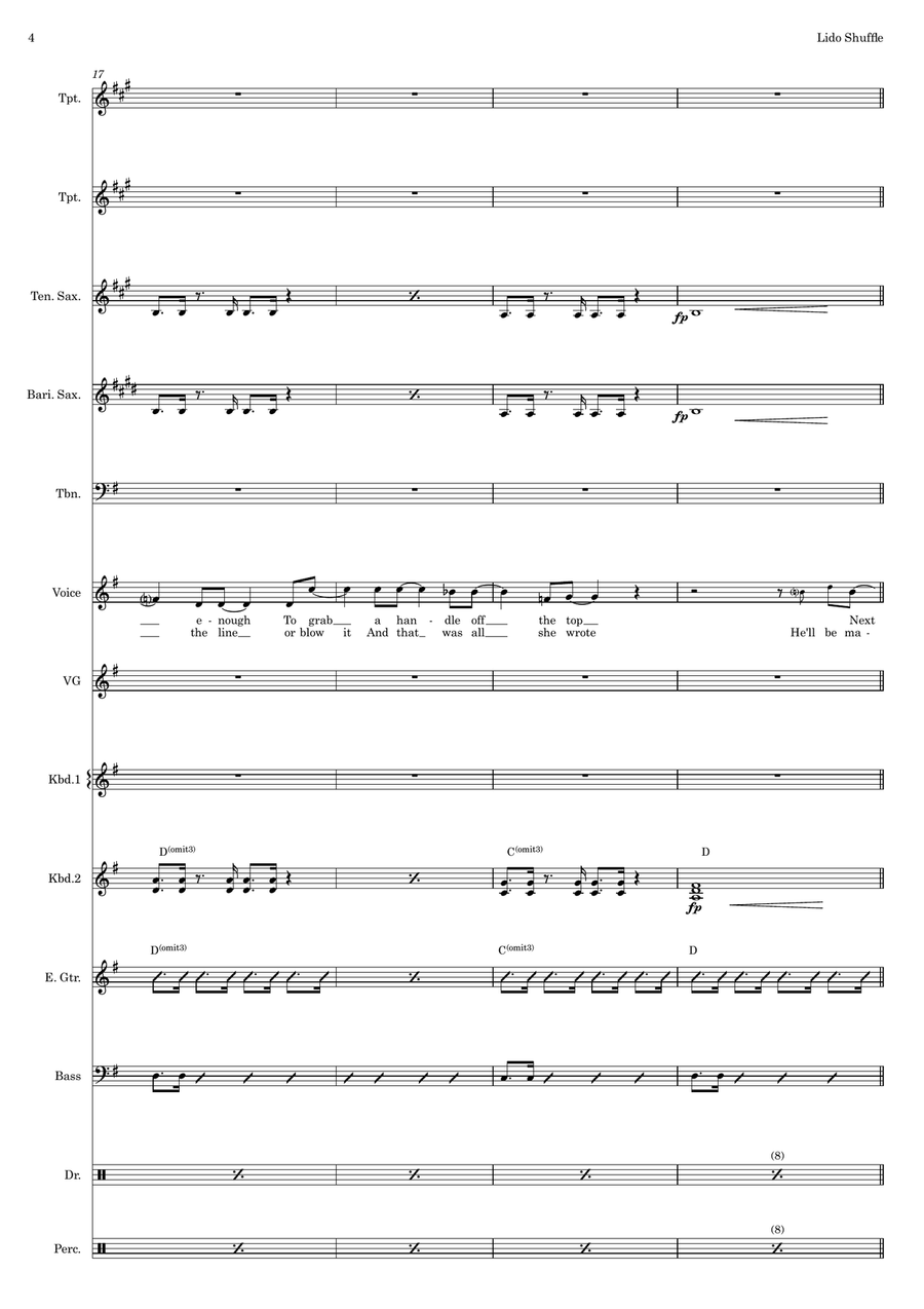 Lido Shuffle Large Ensemble scores gallery preview page 4