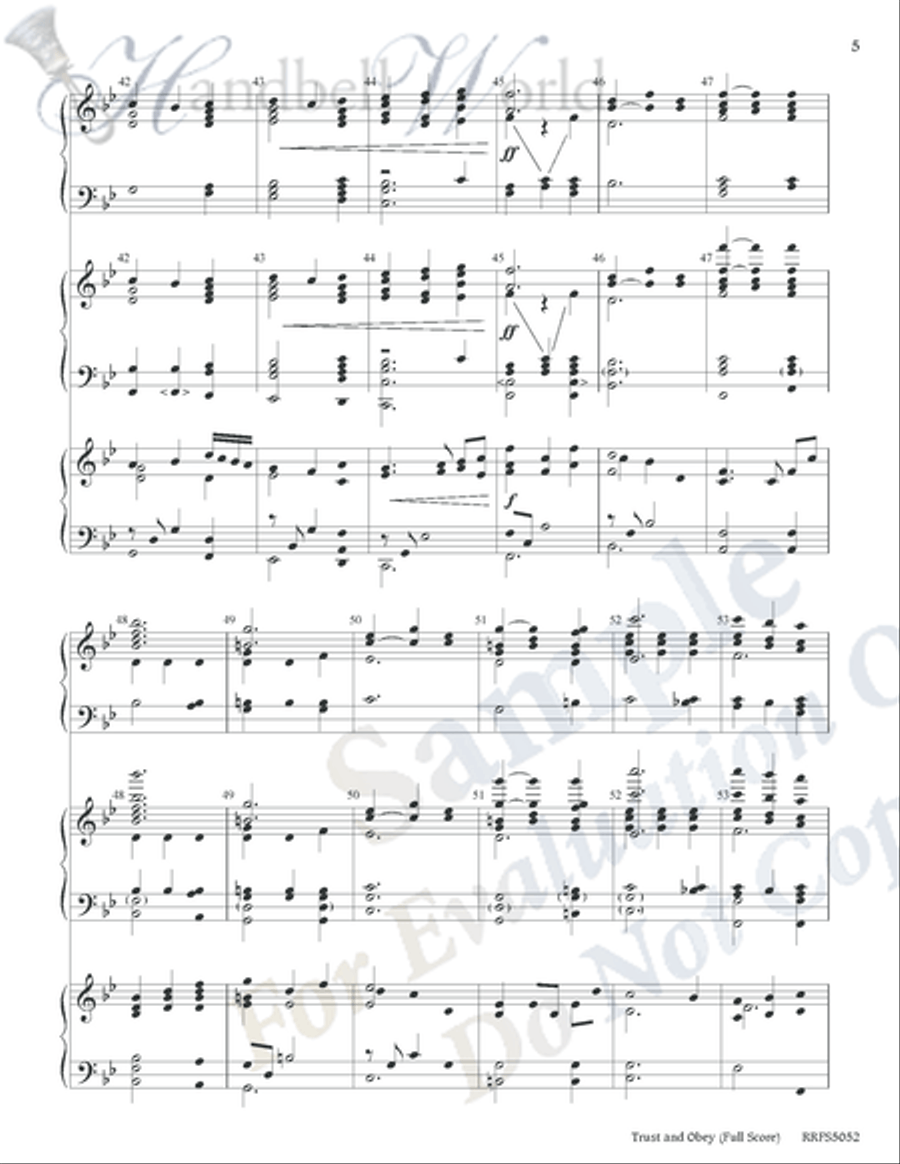 Trust and Obey Trust and Obey 5-Octaves scores gallery preview page 4