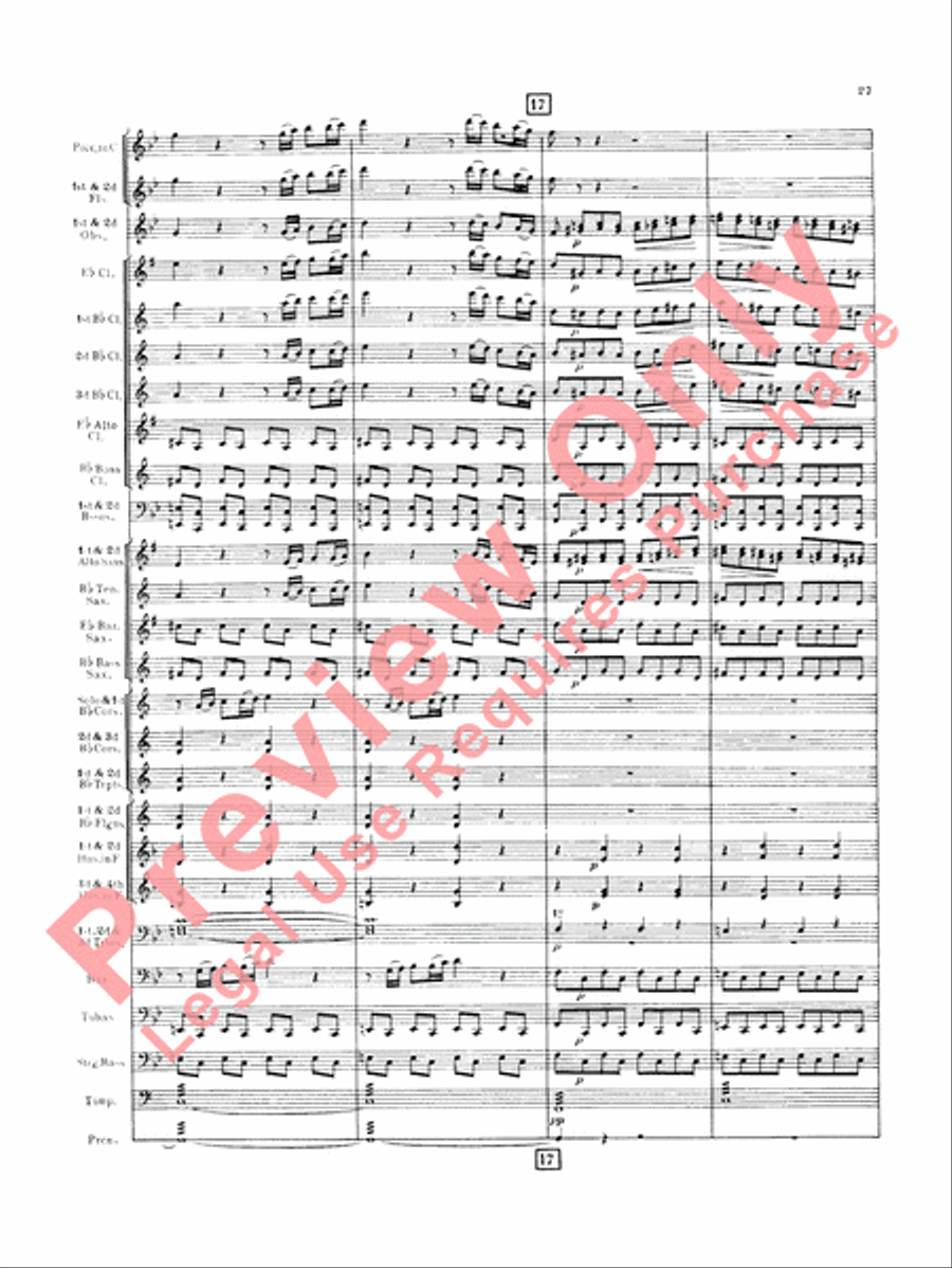 Italian in Algiers (Overture) Concert Band scores gallery preview page 30