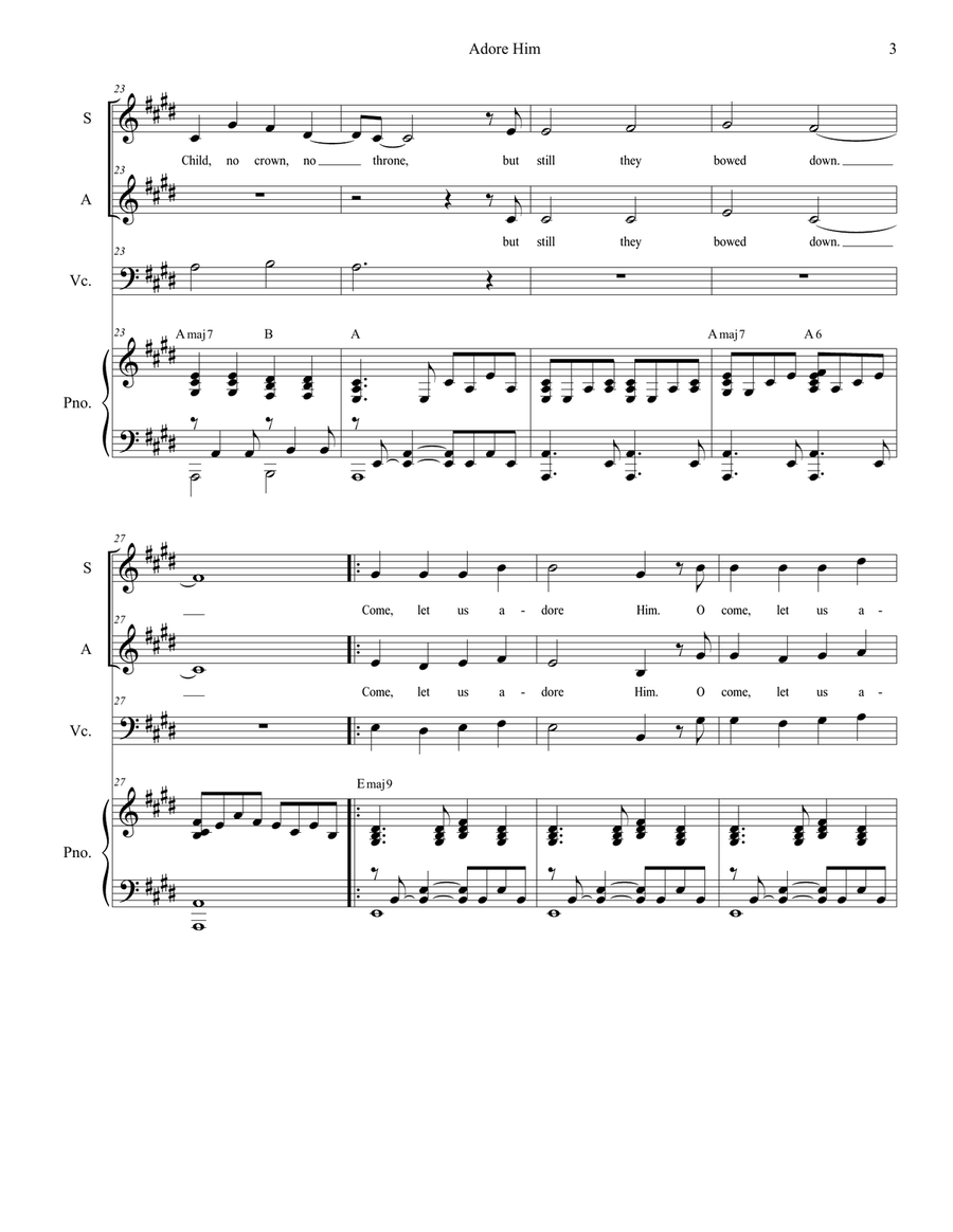 Adore Him SA scores gallery preview page 3