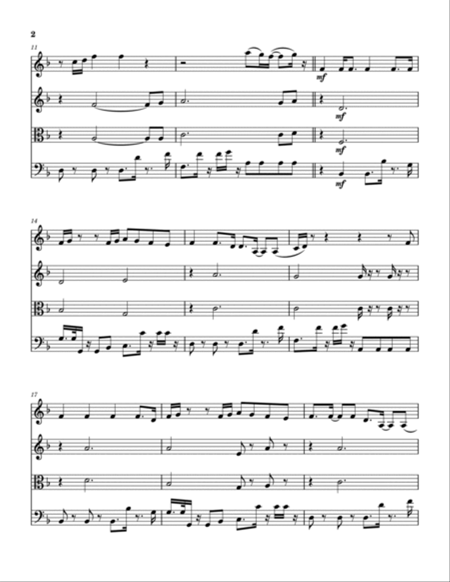 Good Feelings String Quartet scores gallery preview page 3