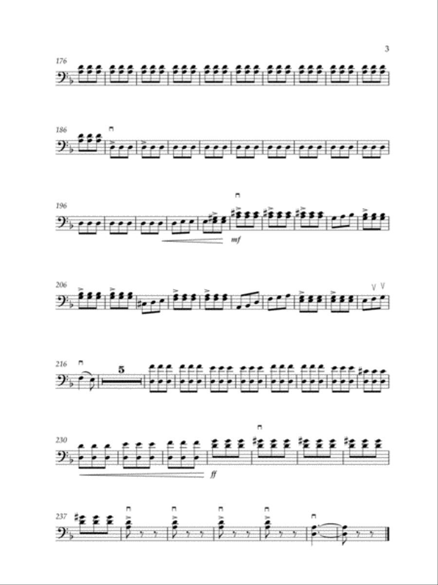 III Vivace from Fluvial Sonata in D minor Small Ensemble scores gallery preview page 4