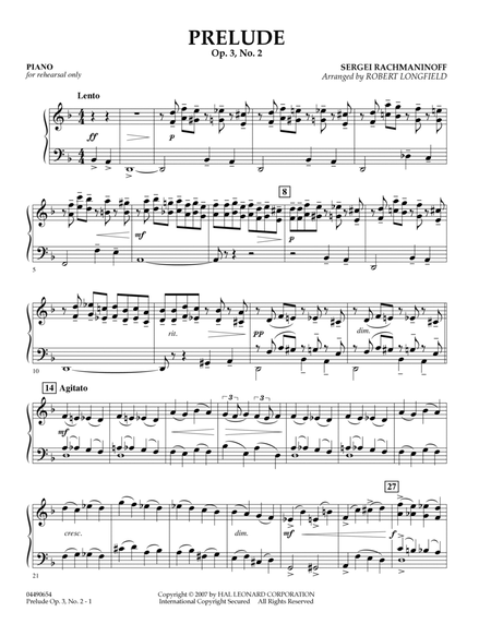 Prelude Op.3, No. 2 - Piano