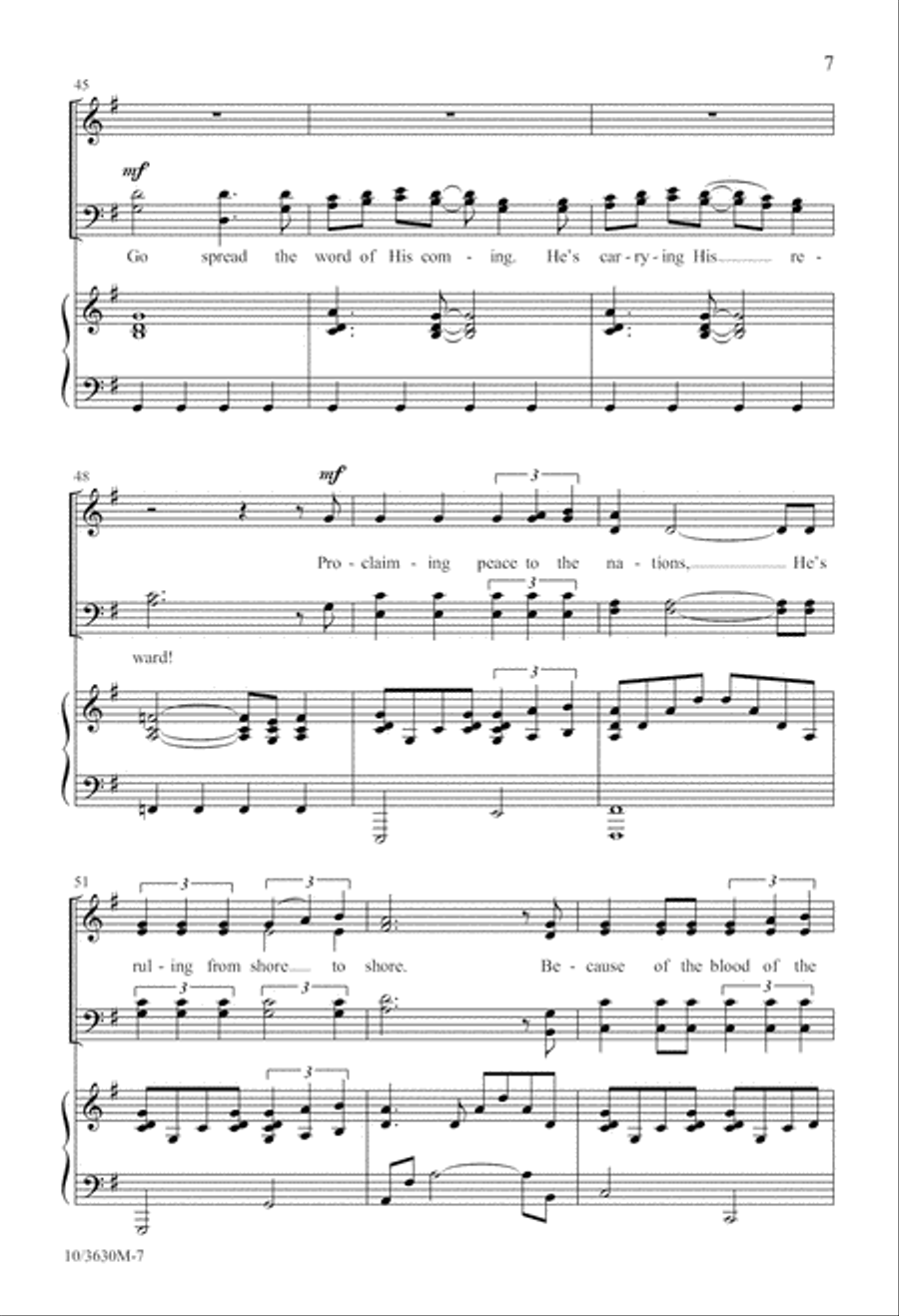Hosanna! We Sing! Hosanna! We Sing! 4-Part scores gallery preview page 7
