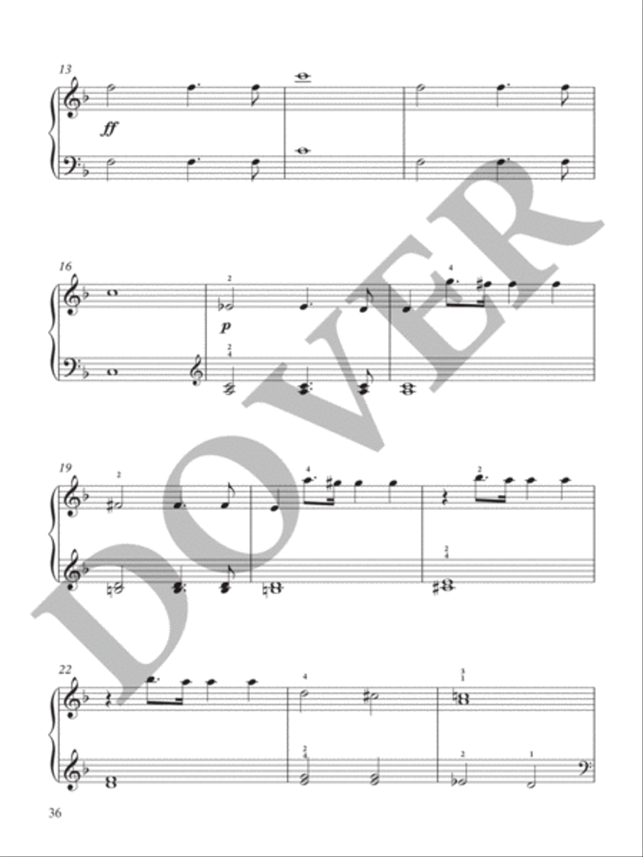 A First Book of Haydn -- For The Beginning Pianist with Downloadable MP3s Easy Piano scores gallery preview page 6