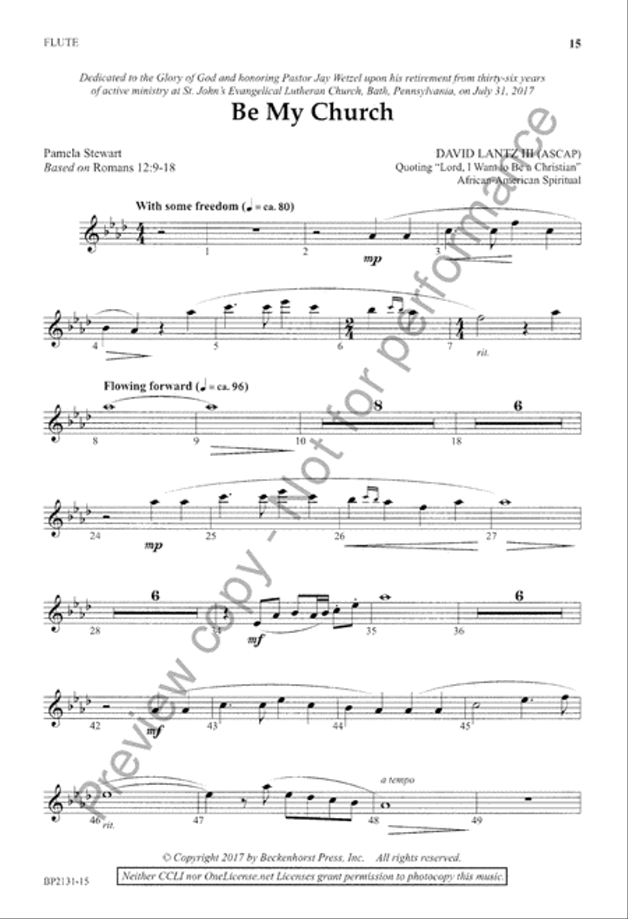 Be My Church 4-Part scores gallery preview page 16