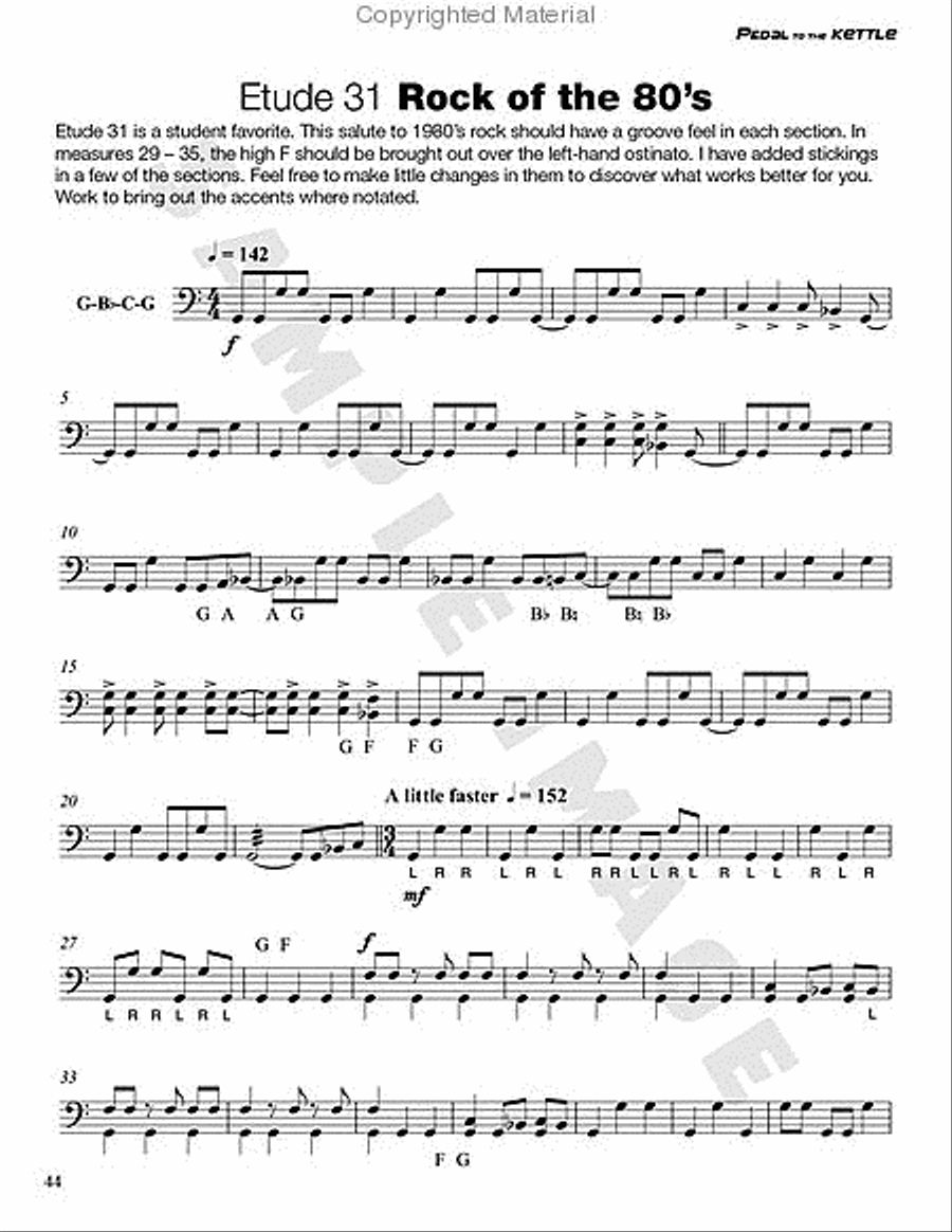 Pedal to the Kettle Percussion scores gallery preview page 37