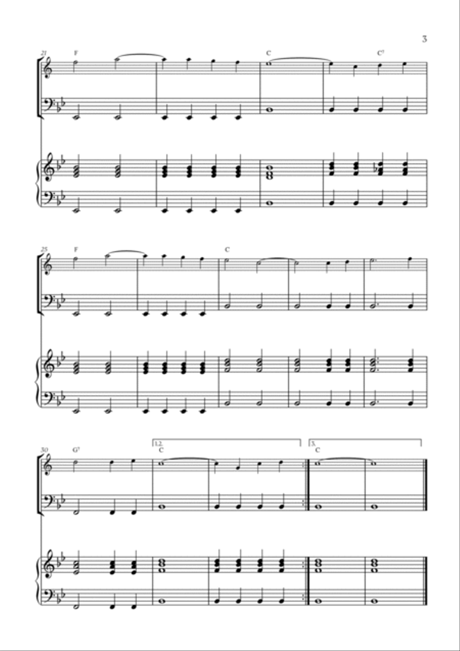 You Are My Sunshine Trumpet Duet scores gallery preview page 3