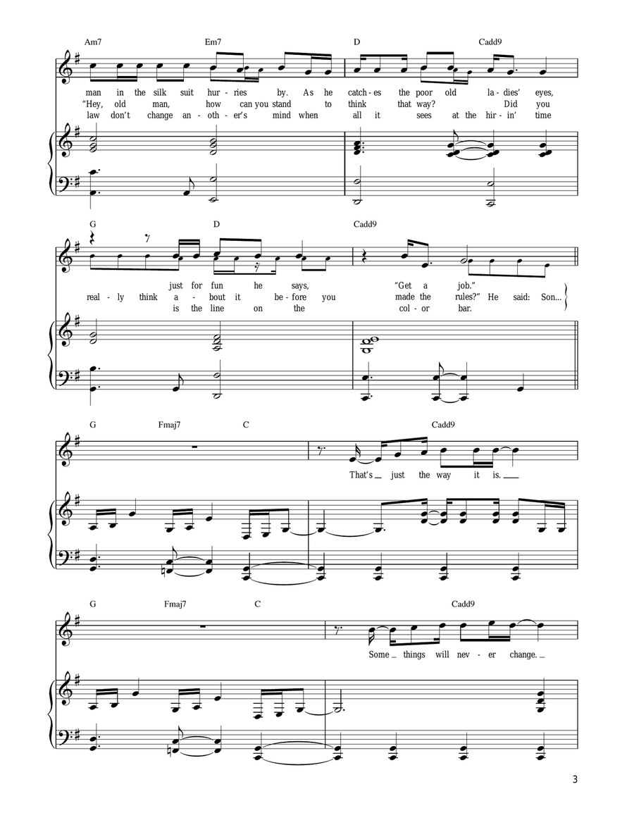 The Way It Is Voice scores gallery preview page 3