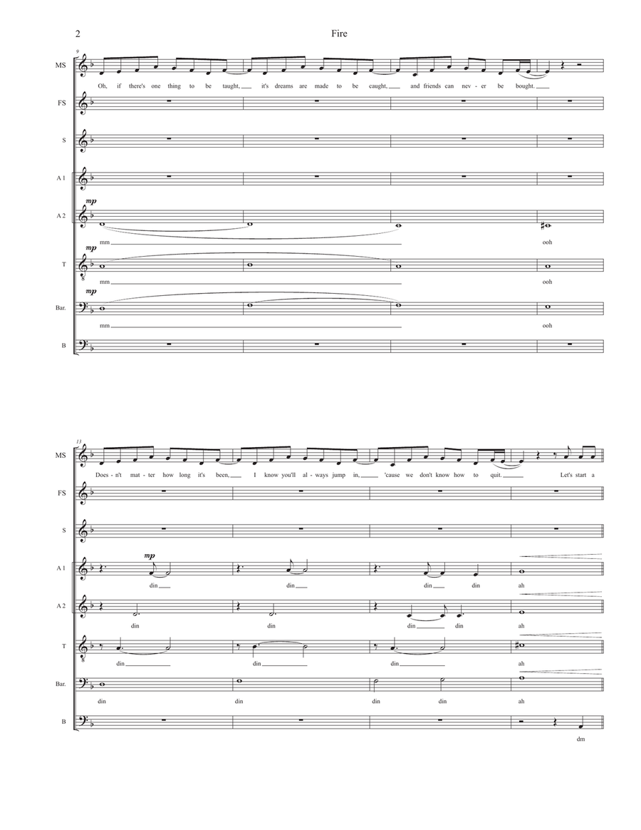 Fire 4-Part scores gallery preview page 2