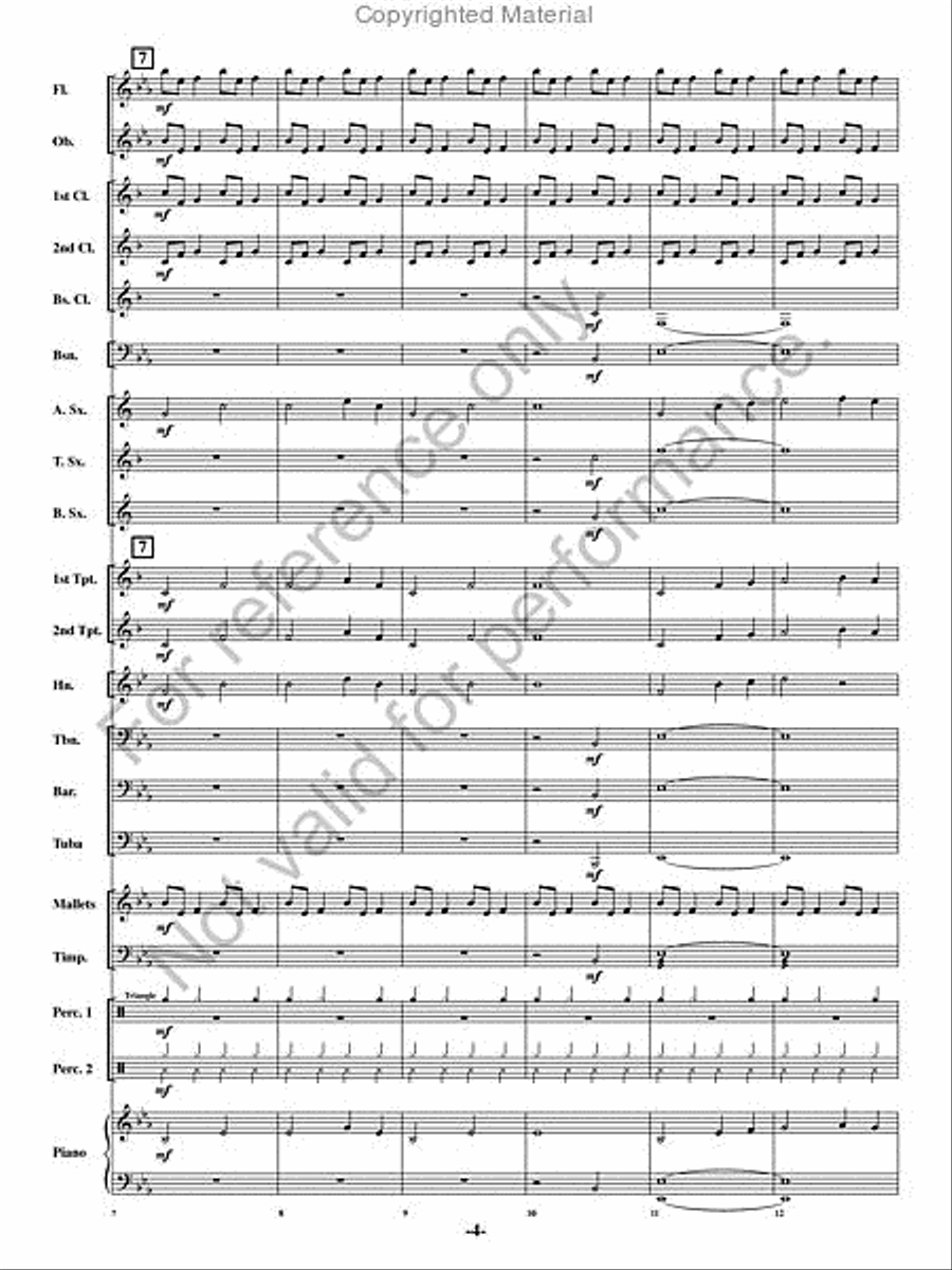 Chanson de Noel Chanson de Noel Concert Band scores gallery preview page 3