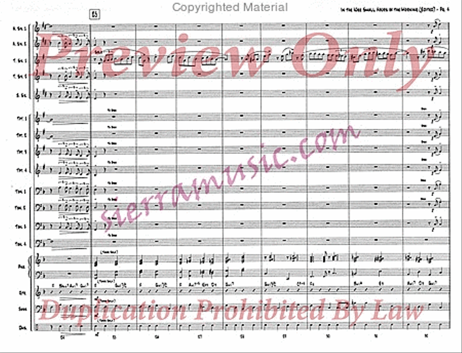 In The Wee Small Hours (Edited) Jazz Ensemble scores gallery preview page 5