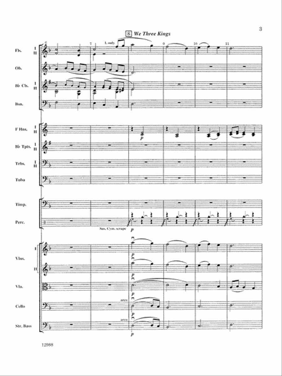 A Bach Christmas: Score A Bach Christmas: Score Full Orchestra scores gallery preview page 3